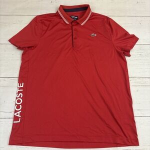 Lacoste Sport Polo Shirt Size 6 XL Spellout